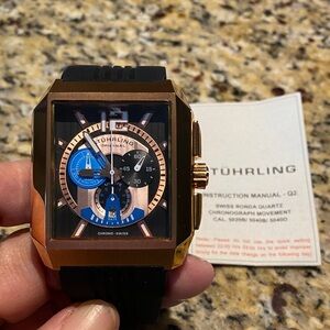 Stuhrling Original Metropolis Quartz Chronograph Men’s Watch.
